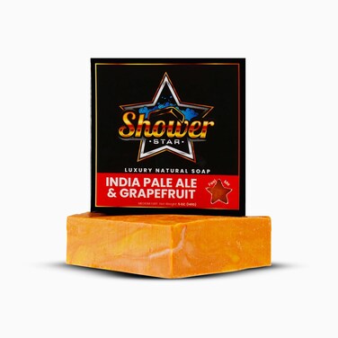 Bar Soap Body Wash For Men 5 Oz Daily Use Natural Shower Soap Men's Soap Long Lasting Freshness Olive &amp; Natural Oils NonGMO No Parabens, Body Shower Soap (India Pale Ale and Grapefruit)