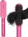 Terviiix Frizz Buster Ionic Hair Straightener Brush with MCH Heater - Rapid 450&deg;F in 20S, Hair Straightener Comb for Efficient One-Pass, Anti-Scald, 13 Heat Settings, Dual Voltage, Pink