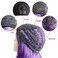 Purple Wig For Women Long Hair Wave Wig Synthetic Fiber Heat Resistant Wigs Colored Cosplay Wigs For Women Suitable For Halloween Cosplay Christmas Day Daily Party 24 Inch