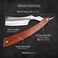 Best Straight Edge Razor - Shave Ready Straight Razor, Stainless Steel + Redwood Straight Razor for Men, Barber Approved Straight Razor, Mens Straight Razor, Leather Case, Close Shave, Great Gift