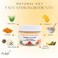Korean Skin Care - Organic Turmeric Clay Mask Kit with Kaolin, Aloe Vera, Vitamin C, Shea Butter, Cruelty Free - Wooden Brush, Soft Cleansing Pad Cosmetic Remover