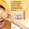 Korean Skin Care - Organic Turmeric Clay Mask Kit with Kaolin, Aloe Vera, Vitamin C, Shea Butter, Cruelty Free - Wooden Brush, Soft Cleansing Pad Cosmetic Remover