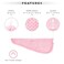 2 Pack Microfiber Hair Towel Wrap for Women, Anti Frizz Quick Drying Hair Turban for All Hair Style, Absorbent and Lightweight (Pink)