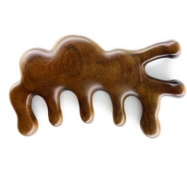 Wooden Comb Hair Massage, Green Sandalwood Wide Tooth Hair Comb,Scalp,Head Massage comb，Anti-Static No Snag Wooden Combs for Men,Women with free pouch