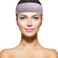 3pcs Velvet Wig Grip Headband Comfort Head Hair Band For Women Elastic Adjustable Hair Fasterner Gift for Mothers - Non Slip, Keeps Wig Secured Prevents Headaches Hair Loss, Cream + Brown + Black