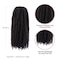 Marley Twist Braiding Hair Spring Twist Hair 18inch Crochet Hair 6packs Afro Twist Hair Cuban Twist Hair Marley Twist Hair Kinky Braiding Hair Synthetic Hair Extension For Women (18inch,6pcs, 1B）