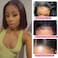 Bob Wig Human Hair 13x6x1 Lace Front Wigs Short Bob Straight Frontal Wigs T Part Bob Human Hair Wigs with Baby Hair 150% Virgin Human Hair Pre Plucked Natural Hairline for Black Women 12 inch