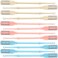 12pcs Double Sided Nose Hair Trimmers, 360&deg; Manual Nose Hair Cutters Razor, Portable Nose Hair Removal Cleaning Tool for Men &amp; Women- Beige &amp; Pink &amp; Blue