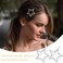 2pcs Star Hair Pin for Women, Sparkly Rhinestone Crystal Hair Bang Clips, Non-Slip Hollow Hair Barrette Accessories for Long Short Straight Curly Hair- Silver