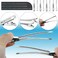 50pcs 3.5 Inches Duck Bill Hair Clips, Superior Silver Alligator Curl Clips with Holes, Hairdressing Salon Hair Grip, DIY Accessories Hairpins for Women and Girls