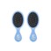 Wet Brush Detangling Brush, Mini Detangler Brush (Sky) - Wet &amp; Dry Tangle-Free Hair Brush for Women &amp; Men - No Tangle Soft &amp; Flexible Bristles for Straight, Curly, &amp; Thick Hair (Pack of 2)