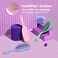 Wet Brush Go Green Mini Detangler, Purple - Detangling Travel Hair Brush - Ultra-Soft IntelliFlex Bristles Glide Through Tangles &amp; Gently Loosens Knots While Minimizing Pain &amp; Breakage (Pack of 2)