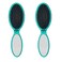Wet Brush Pop and Go Detangler Hair Brush, Teal - Detangling Travel Hair Brush - Ultra-Soft IntelliFlex Bristles Glide Through Tangles with Ease - Pain-Free - All Hair Types (Pack of 2)
