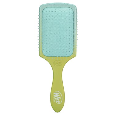Wet Brush Paddle Detangler Hair Brush, Green/Blue (Feel Good Ombre) - Ultra-Soft IntelliFlex Bristles with AquaVent Design &ndash; Great For Hair Treatments - Pain-Free Brush For Wet Dry Damaged Hair