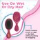 Wet Brush Squirt Detangler Hair Brushes - Free Spirit, Sangria - Mini Detangling Brush with Ultra-Soft IntelliFlex Bristles Glide Through Tangles with Ease - Pain Free Comb for All Hair Types