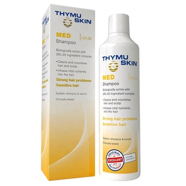 Thymuskin Med Shampoo - Advanced Hair Peptide Shampoo for Hair Growth &amp; Density - Hair Care Solution with Multi-Peptide Formula - Hydrating Shampoo for Scalp Health