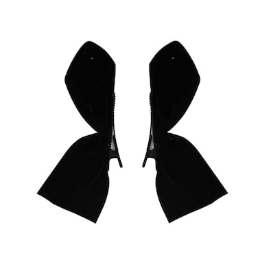 1 Pair Bow Hair Clips Ribbon Bow Side Clips Cute Hair Accessories for Girls Women Kids(Black)