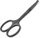 Nose Hair Trimmer Scissors-3.4' Round Tip Scissors For Ear Eyebrow Beard Mustache Trimming - Multi Purpose Round Personal Beauty Hair Care Tool For Men Women And Baby (Black &amp; Curved B)