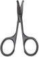 Nose Hair Trimmer Scissors-3.4' Round Tip Scissors For Ear Eyebrow Beard Mustache Trimming - Multi Purpose Round Personal Beauty Hair Care Tool For Men Women And Baby (Black &amp; Curved B)