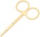 Nose Hair Trimmer Scissors-3.4' Round Tip Scissors For Ear Eyebrow Beard Mustache Trimming - Multi Purpose Round Personal Beauty Hair Care Tool For Men Women And Baby (Golden)