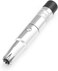 Manual Nose Hair Trimmer for Man &amp; Woman,No Battery Required,Trimmer for Nose,Ear,Moustache and Whiskers Hair,Waterproof,Stainless Steel with Black Brush (Silver)