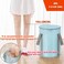 Portable Thermal Insulation Multifunctional Foldable Feet Soaking Bath Bucket with Lid Home Travel Outdoor Camping Foot Soaking Spa Bucket, 7.4 US GAL,Blue, Birthday Gift