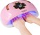 UV LED Nail Lamp for Two Hand, 248W Nail Dryer for Gel Polish, Large Space UV Light for Nails,45 Pcs Lamp Beads and Professional Manicure Phototherapy Lamp with Automatic Sensor(Pink)