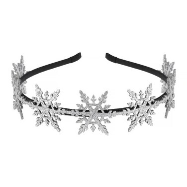 Christmas Headbands for Women Snowflake Hairband Snowflake Tiara Hair Hoop Headpiece Accessories Holiday Party Favors