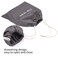 Hair Dryer Bags Drawstring Hairdryer Travel Bag Cotton Hair Dryer Storage Bag, 11.8 Inch by 13.8 Inch (Dark Gray)