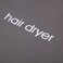 Hair Dryer Bags Drawstring Hairdryer Travel Bag Cotton Hair Dryer Storage Bag, 11.8 Inch by 13.8 Inch (Dark Gray)