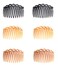 French Hair Side Comb 6 Pcs Chic Elegant Plastic Twist Hair Clip Vintage Flexible Cellulose Non Slip Styling Combs for Women Girls Fine Hair Accessories Parties Bridal Wedding Veil Supplies