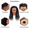 14 Inch Training Head - Real Hair, Cosmetology Doll for Hair Styling, Braiding, Curling, Coiling &amp; Display with Stand