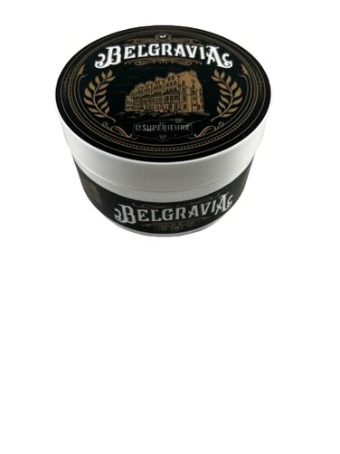 Belgravia Shave Cream - Vegan, Beta Carotene, Antioxidants. Not tested on animals, No Animal Ingredients. 3.5 oz. Scent notes of Notes of Pineapple, Pink Pepper, Bergamot, Cypress, Cedarwood