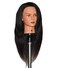 24" Human Hair Cosmetology Mannequin Manikin Training Head with Clamp (24" DARK BROWN (KAYLEN+C))