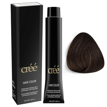 Cree Professional 4 - Brown Permanent Hair Color - Long Lasting, Rich Vibrant - Gray Coverage 100ml - 3.4 fl.oz.