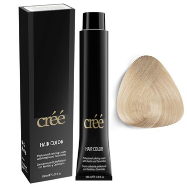 Cree Professional Permanent Hair Color, 100ml - 3.4 fl.oz. (Ash Super Lightener - 901)