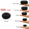 Kitjans Hair Bun Maker, 2PCS Large Ring Style Bun Donut Hair Shaper for Thick and Long Hair, 3.5 Inch/Black