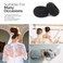 Kitjans Hair Bun Maker, 2PCS Large Ring Style Bun Donut Hair Shaper for Thick and Long Hair, 3.5 Inch/Black