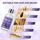 5% Minoxidil for Men Women Hair Growth Oil Regrowth Serum, Extra Strength Hair Loss Treatments Spray Foam, Beard Growth Kit - Scalp Massager Hair Growth Products, 2 Pack
