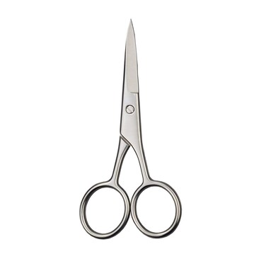 Professional Grooming Scissors for Personal Care Facial Hair Removal and Ear Nose Eyebrow Trimming Stainless Steel Straight Tip Scissors Men (Pointed-end Scissor)