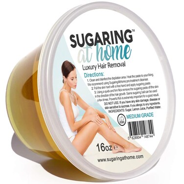 Sugaring Hair Removal Paste Medium for Professional Use on Bikini, Brazilian, Arms, Legs, Back 16 oz.