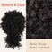 Drawstring Ponytail for Black Women, Afro Puff Kinky Curly Hair Ponytail Extension with Bangs Off Black Updo Natural Hair Ponytail (2# Dark Brown)