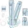 Bikini Trimmer for Women Electric Razors for Women, Double Head Dual Purpose Hair Trimmer Women Ipx7 Waterproof Wet &amp; Dry Use,Womens Electric Shaver for Legs Underarm (Blue)