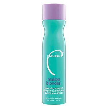 Malibu C Blondes Enhancing Shampoo - Sulfate-Free Purple Shampoo for Blondes - Helps Preserve Highlights &amp; Remove Brassiness - Moisturizing &amp; Revitalizing Hair Care