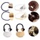 JinYu 6 Pcs Circle Cuff Metal Hair Ties Metal Ponytail Holder Metal Leaf Hair Rope Punk Metal Hair Cuff for Women Girls Wearing