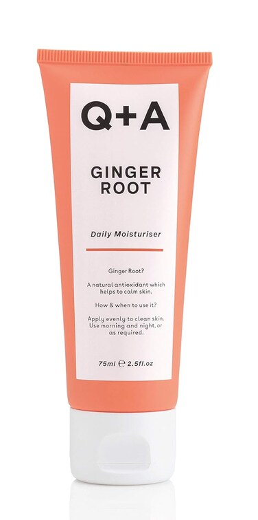 Q+A Ginger Root Daily Moisturizer. A calming face moisturizer packed with antioxidants. 75ml/2.5fl.oz