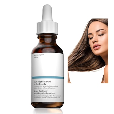 Hair Growth Serum for Thinning Hair, 30mL Vegan Multi Peptide Hair Serum for Hair Growth, Natural Frizzy Hair Serum for Men &amp; Women.