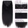 Clip In Human Hair Extension Silky Straight Full Head Hair Double Weft Straight Clip Ins for Black Women Brazilian Remy Hair Natural Color 8Pcs with 18clips 120g/Set (24 inch, straight)