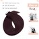 SEGO Tape in Hair Extensions Human Hair 16 Inch 100g 40pcs Natural Straight 100% Remy Rooted Seamless Skin Weft Invisible Double Sided Tape Hair for Women/Wine Red