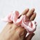 Share Maison Real Natural Mulberry Silk Scrunchies Hair Elastics Hair Band Hair Ties Hair Holder for Women Girls (8-pink)